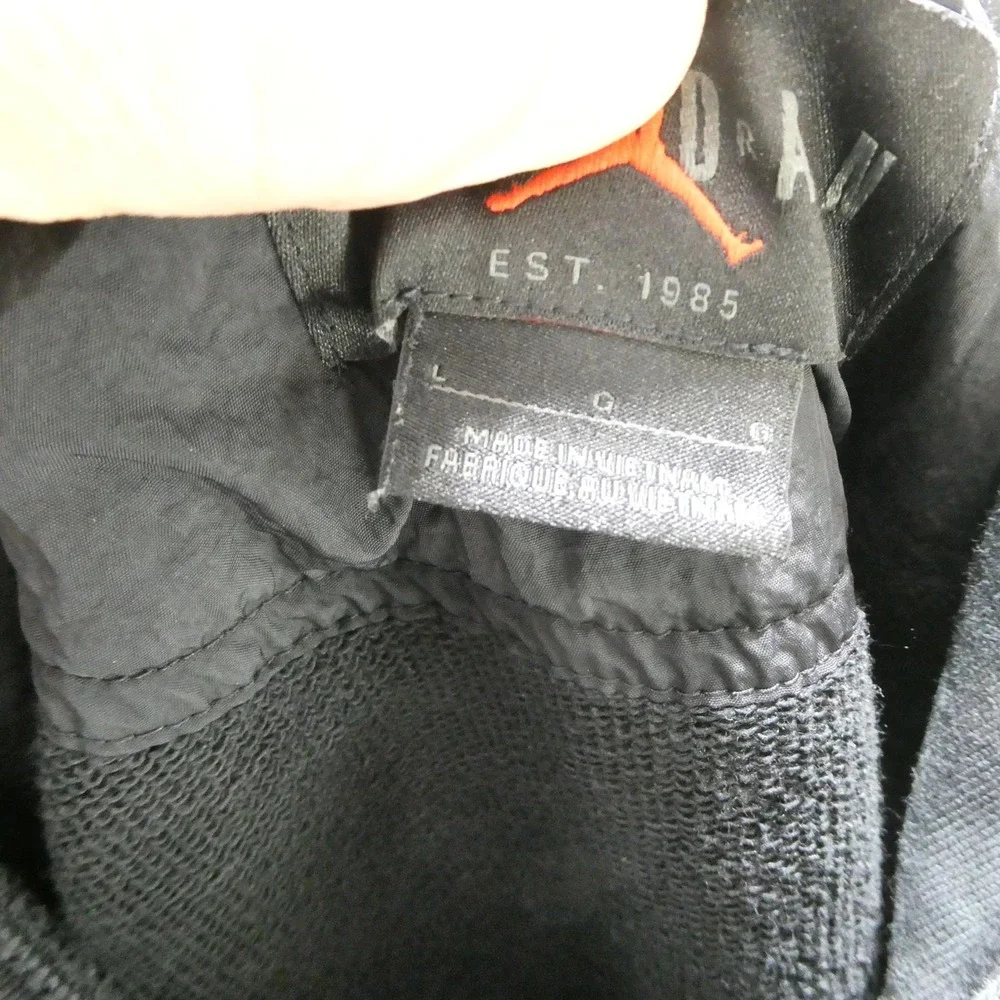 Jordan 23 Engineered Hoodie Mens Large Black Pullover Fleece Sweatshirt Pocket